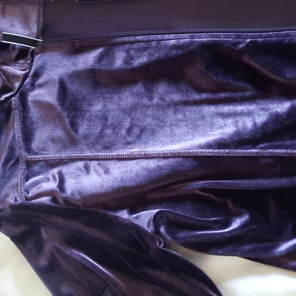 Sno Skins XL Women's Purple Velour Hoodie - Picture 4 of 8